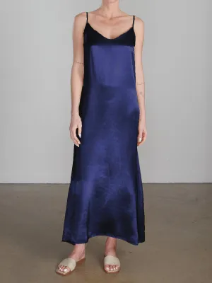 Henri Dress in Vintage Satin - Night