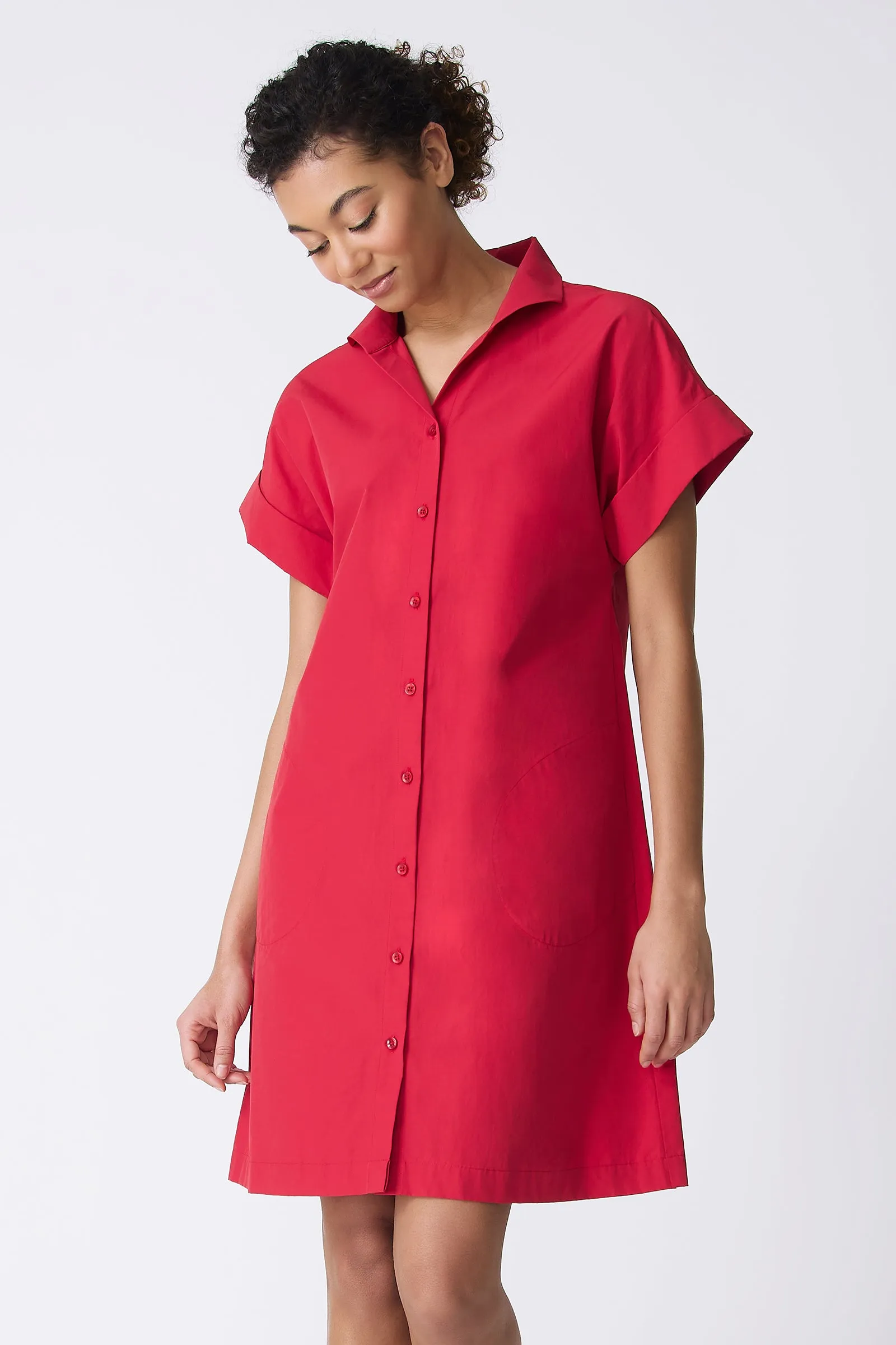 Holly Kimono Dress - Red