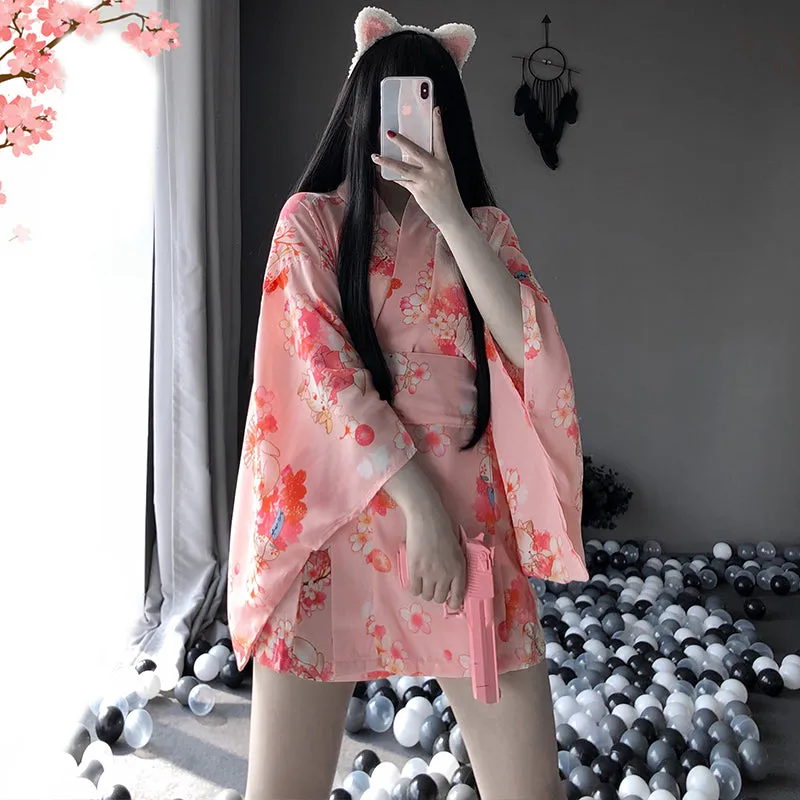 Japanese floral kimono KF81966