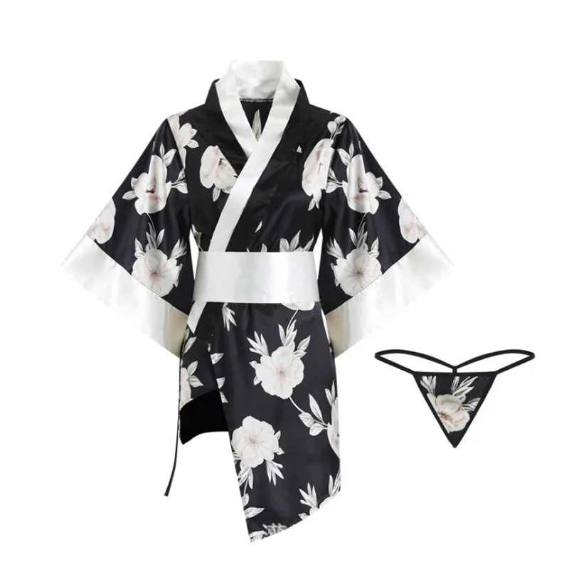 Japanese flower kimono KF81956