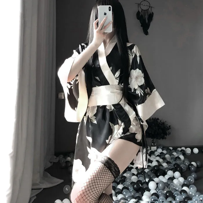 Japanese flower kimono KF81956