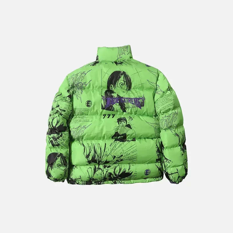 Japanese Street Puffer Y2K Jacket for Fashion-Forward Style