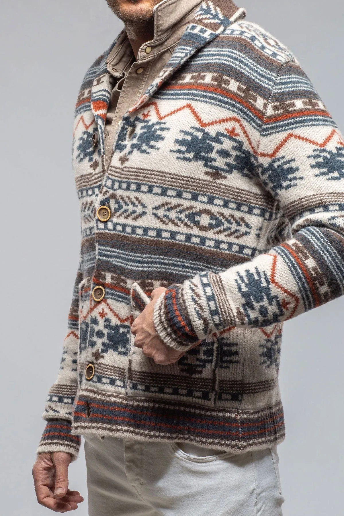 Jekyll Navajo Shawl Jacket In Natural