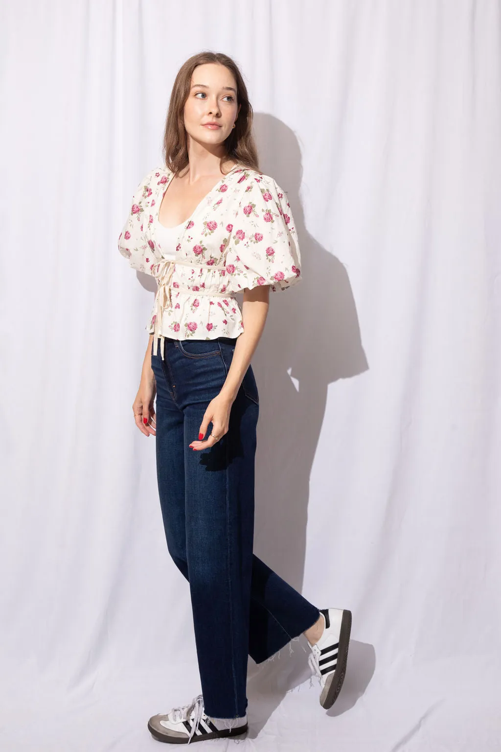 Joan Peplum Top