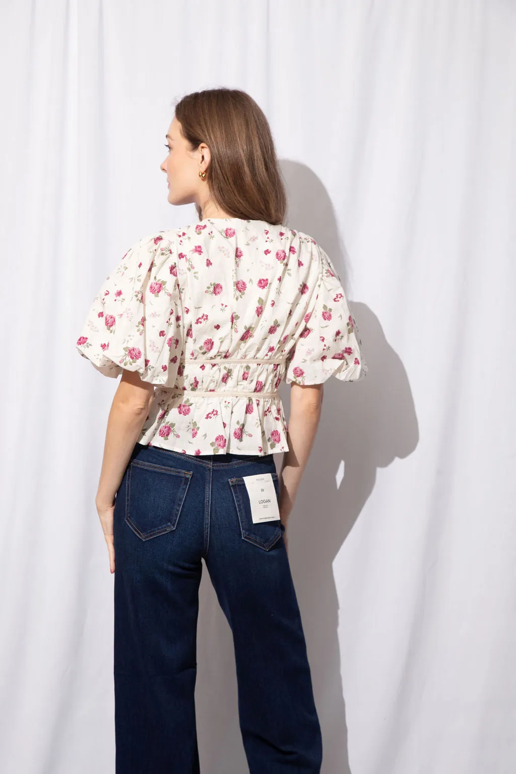 Joan Peplum Top