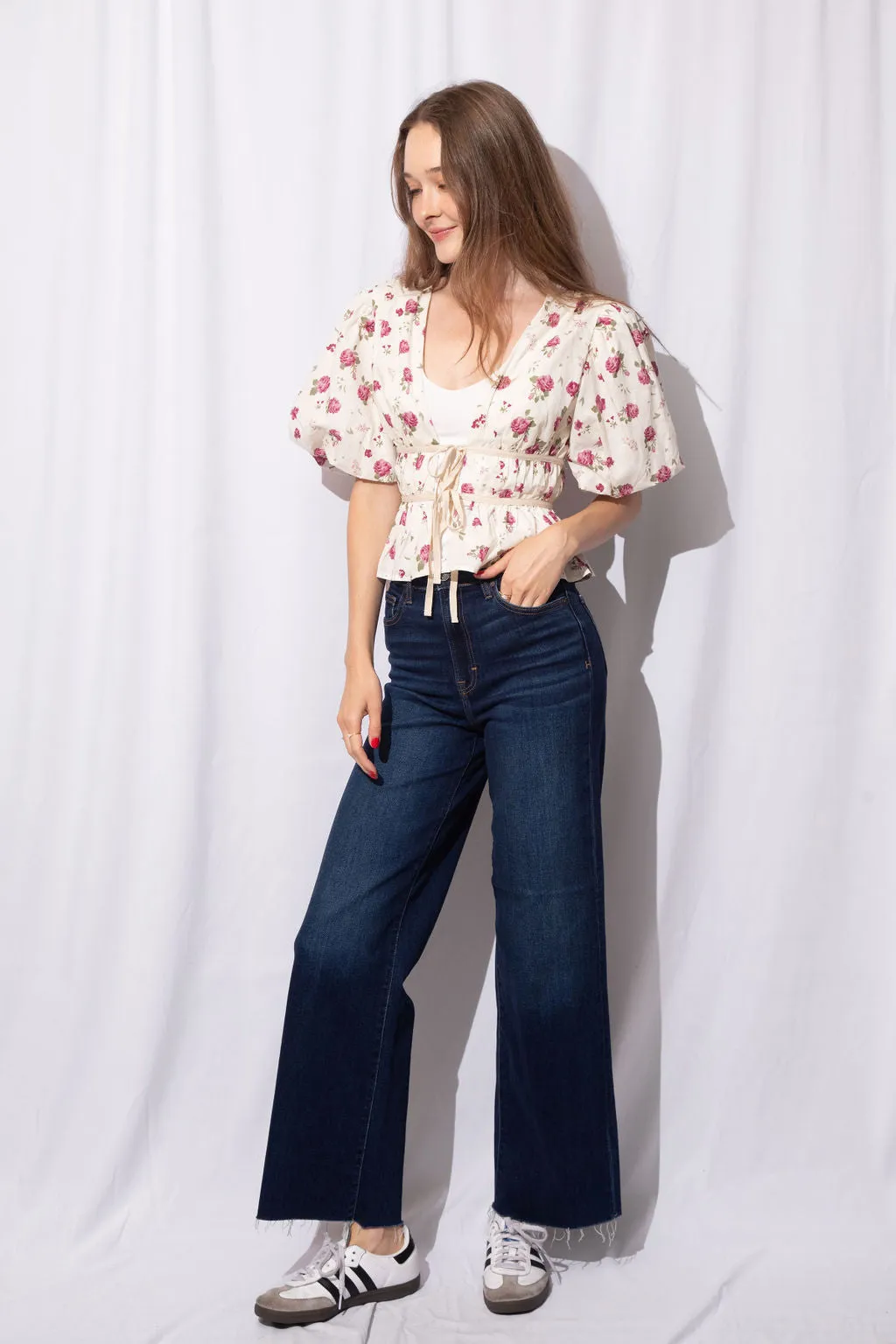 Joan Peplum Top