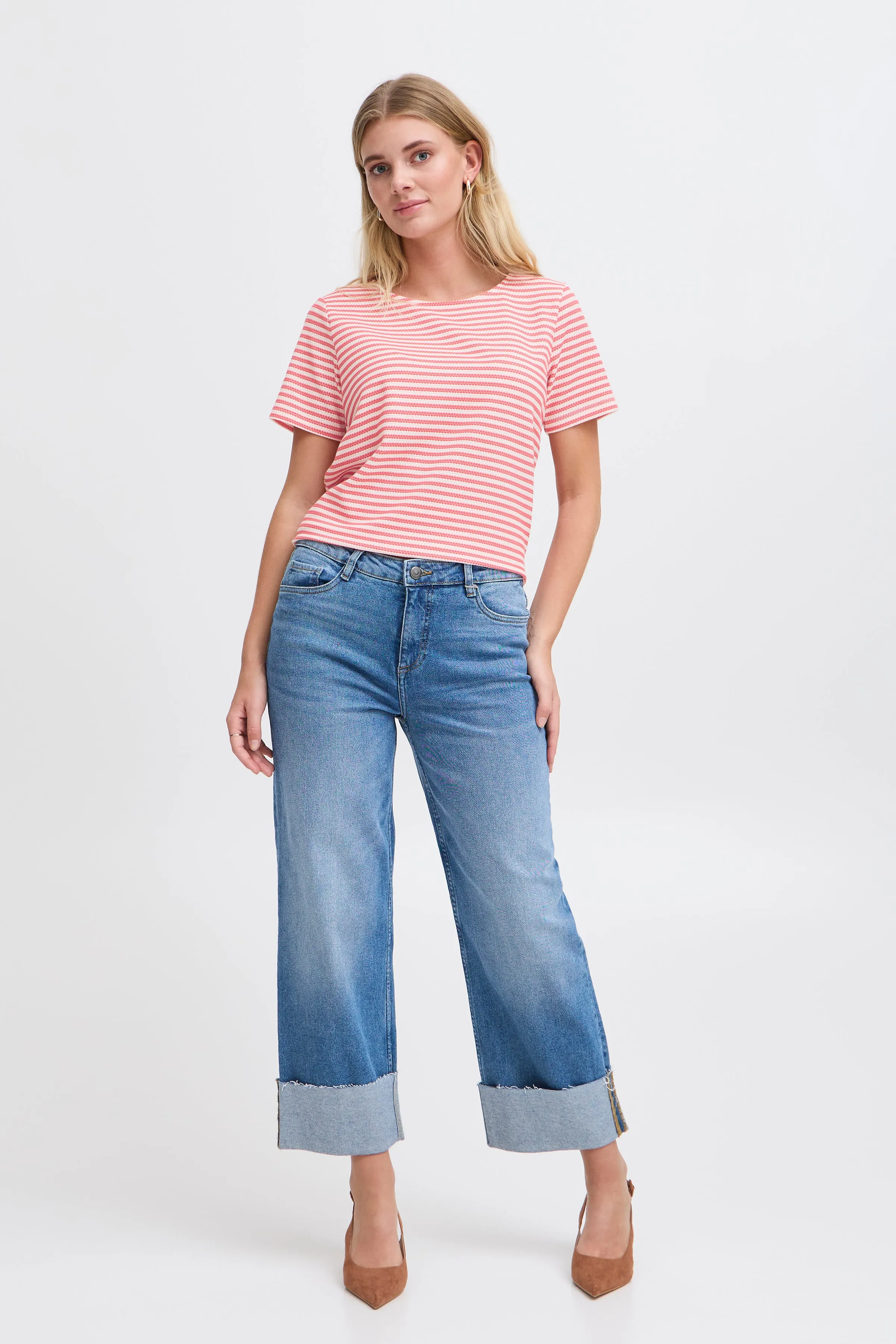 Josie Tee | Teaberry Stripe