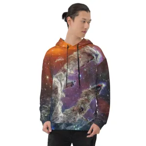 JWST Multicolor Pillars of Creation Unisex Hooded Sweatshirt