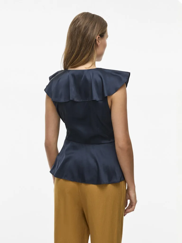 Kimmie Short Sleeve Top | Navy