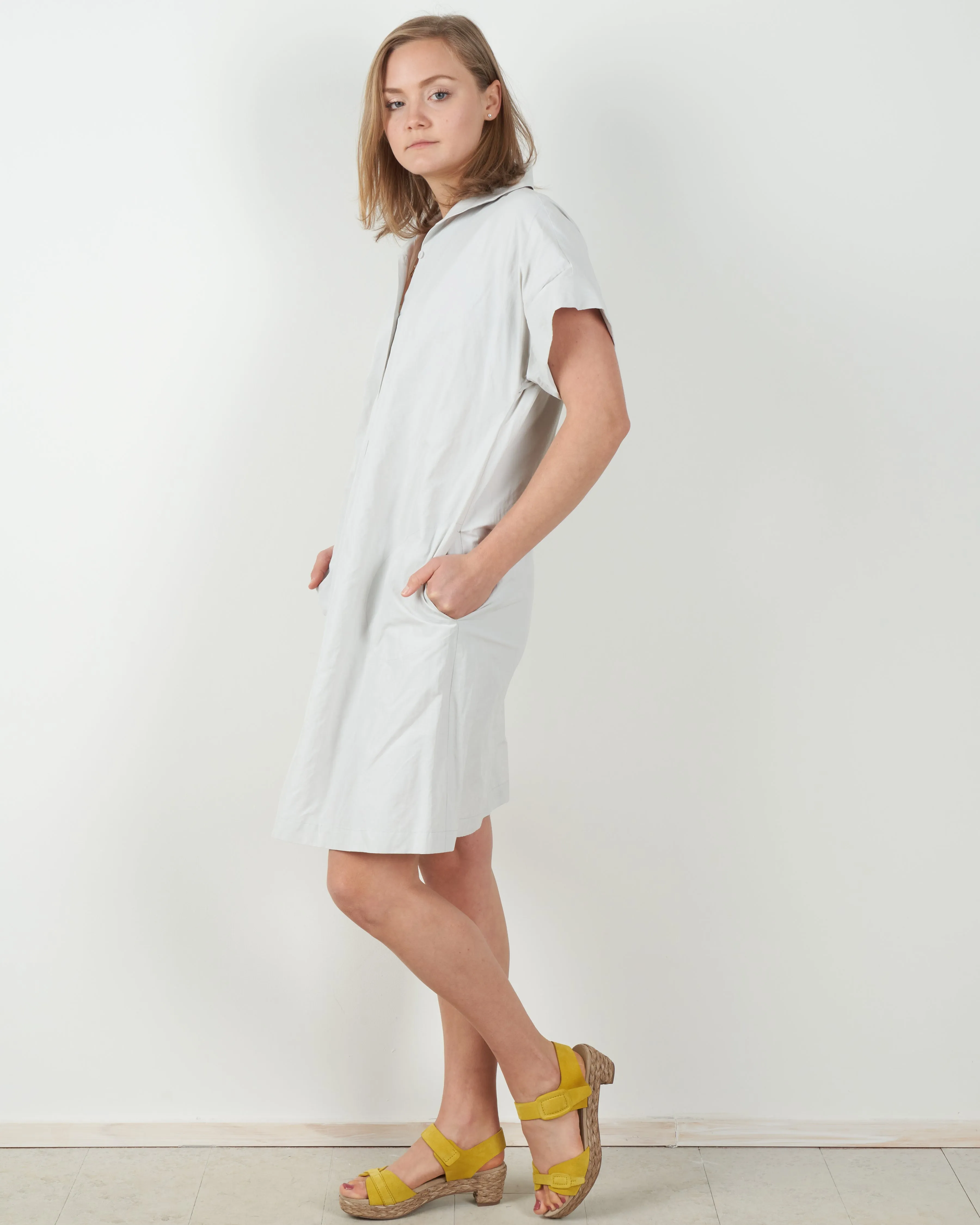 kimono dress - stone