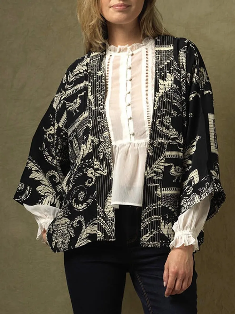 Kimono Jacket - Vintage Damask