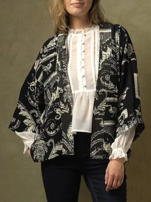 Kimono Jacket - Vintage Damask