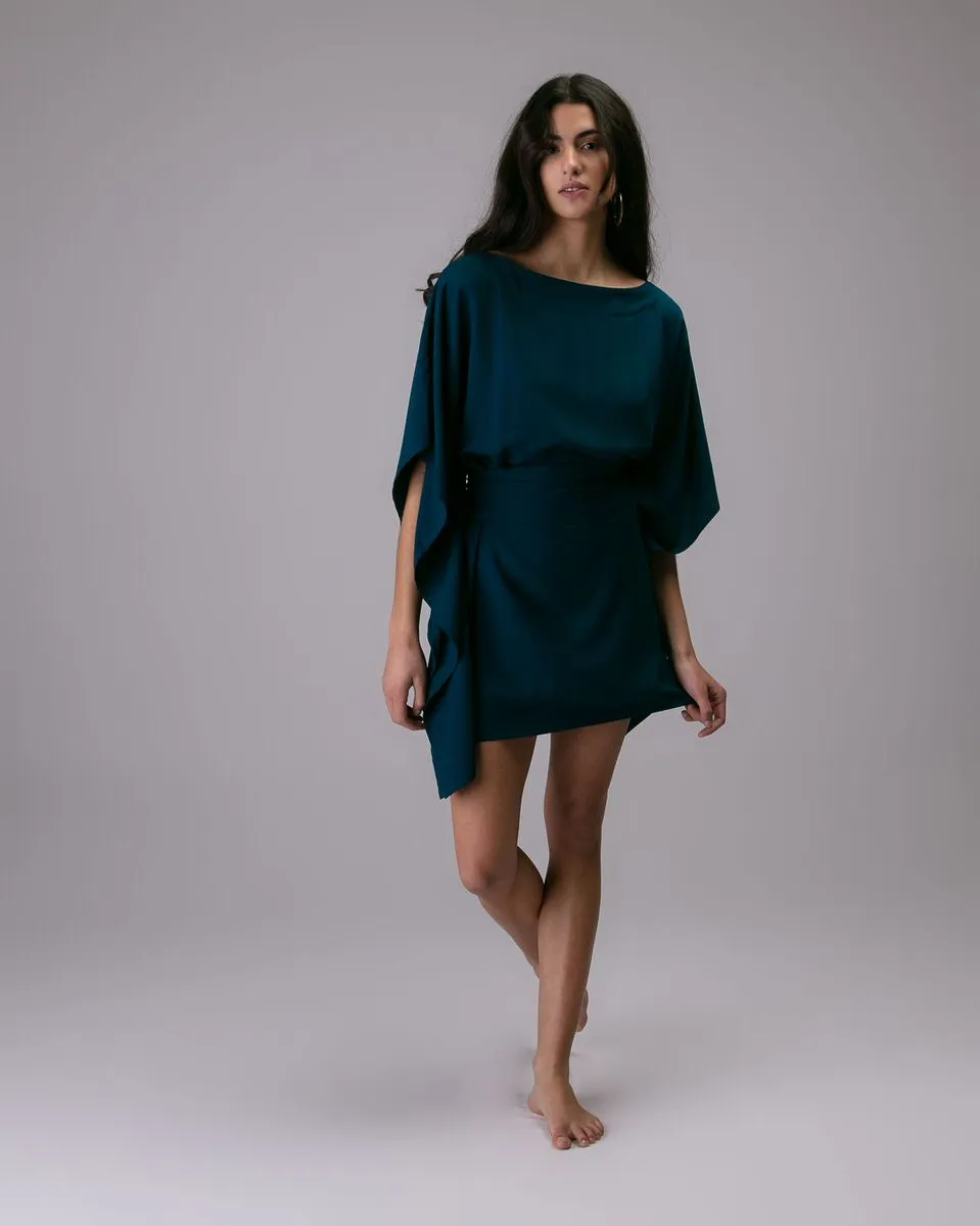 KIMONO SHORT DRESS