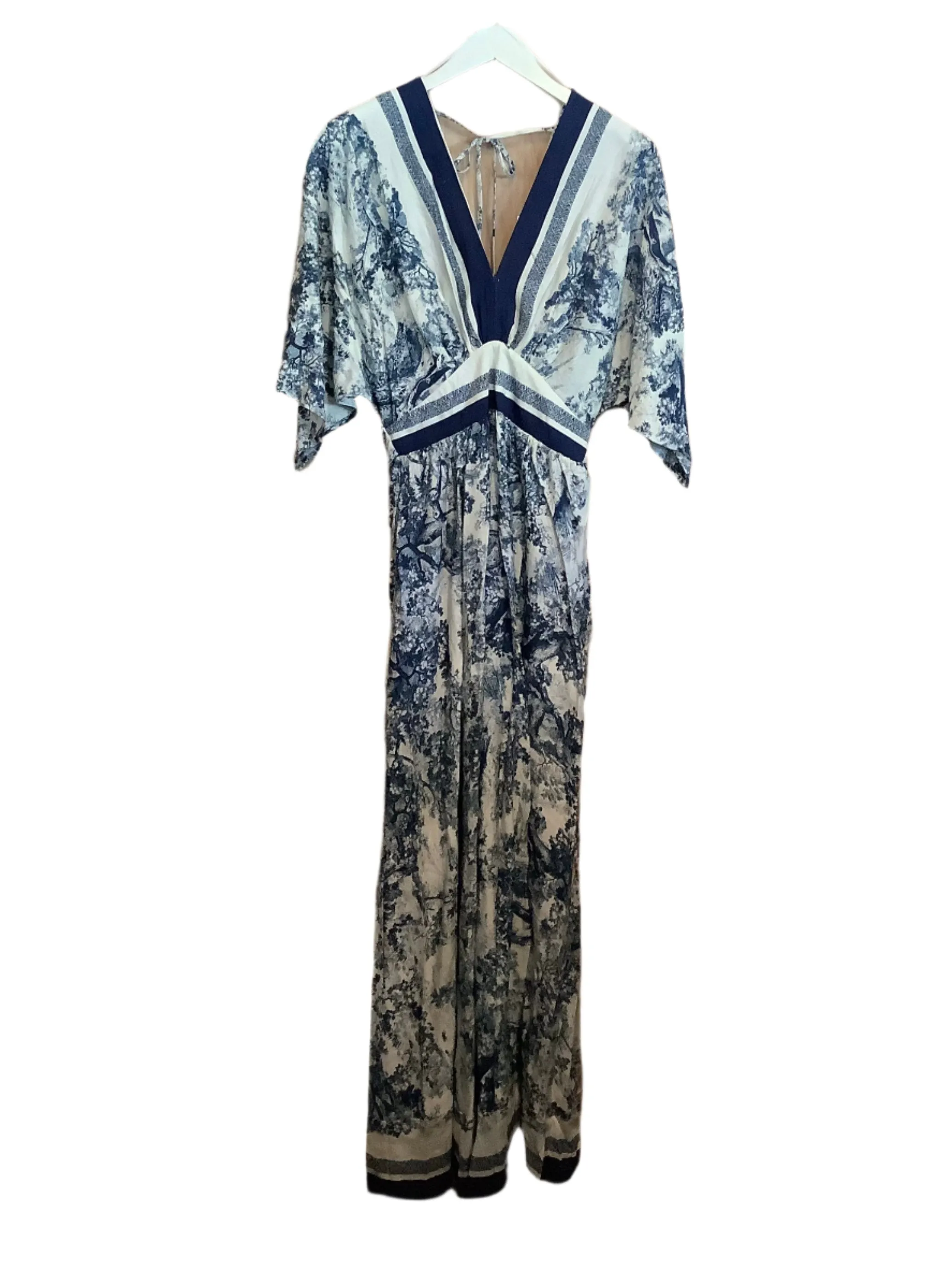 Kimono Style Printed Maxi Dress