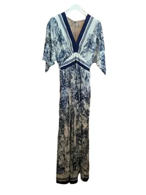 Kimono Style Printed Maxi Dress