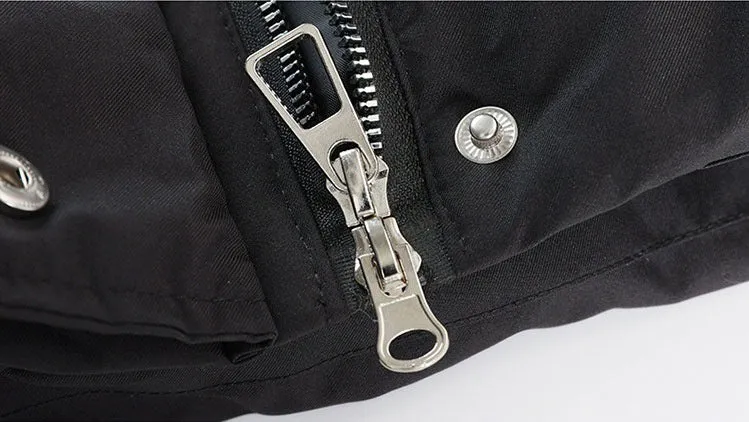 Knee-length Solid Hooded Puffer Jacket with Full Zip for Women