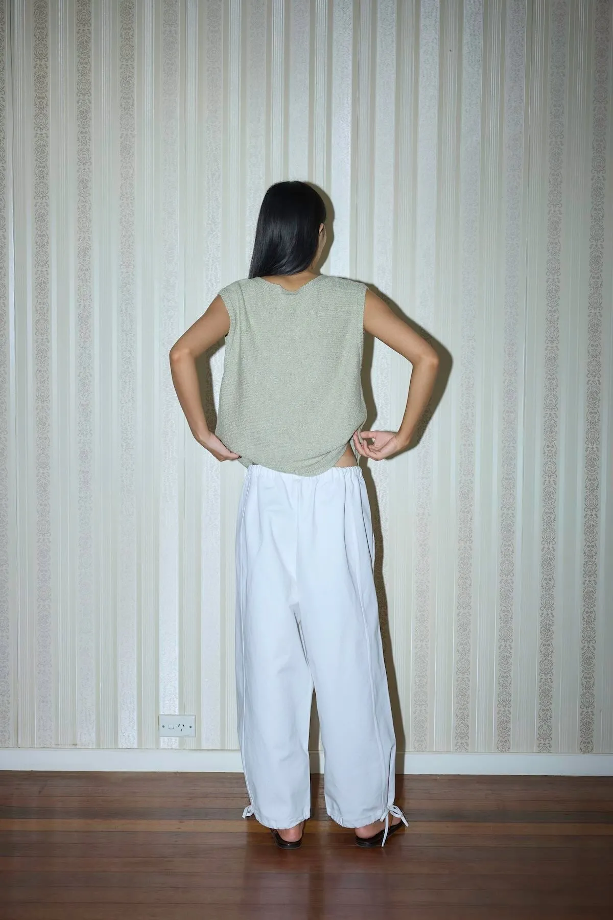Knit Vest - Powered Sage