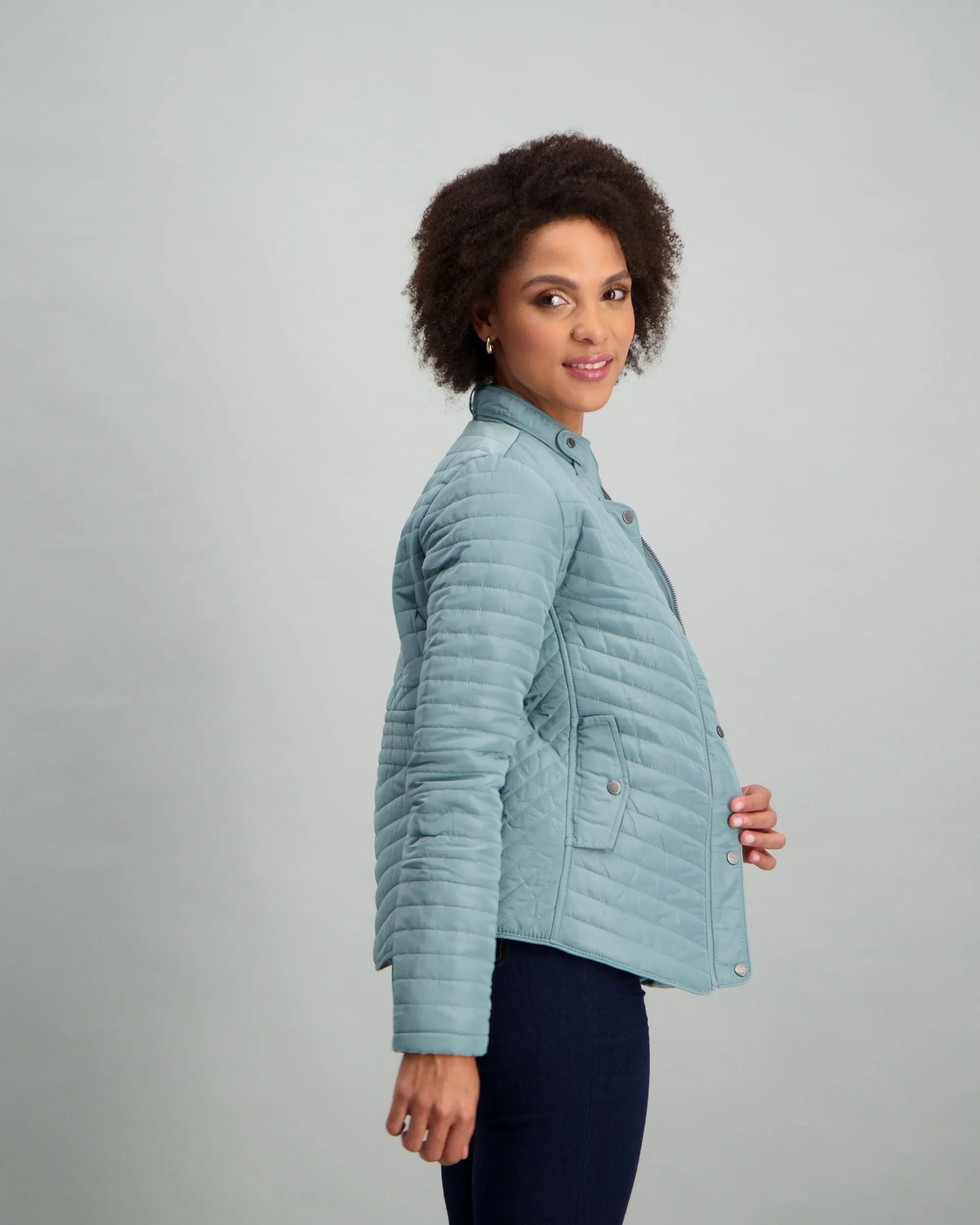 Ladies-Basic Puffer - Mint