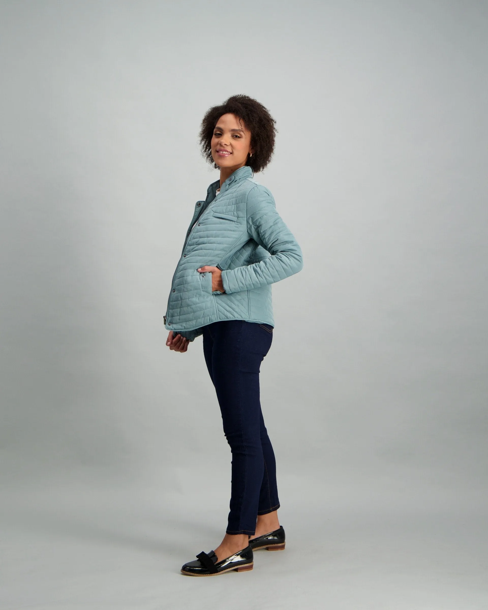 Ladies-Basic Puffer - Mint