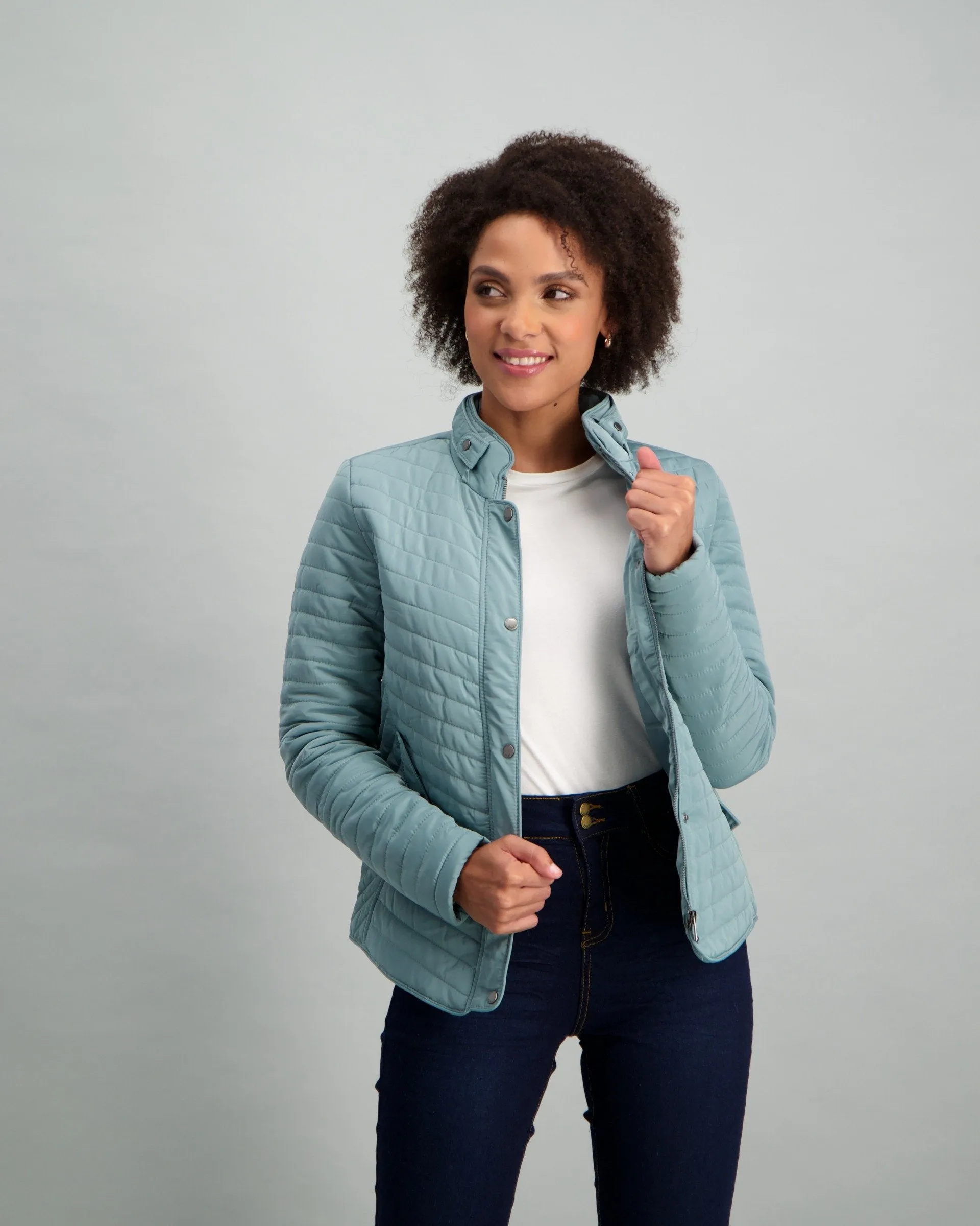 Ladies-Basic Puffer - Mint