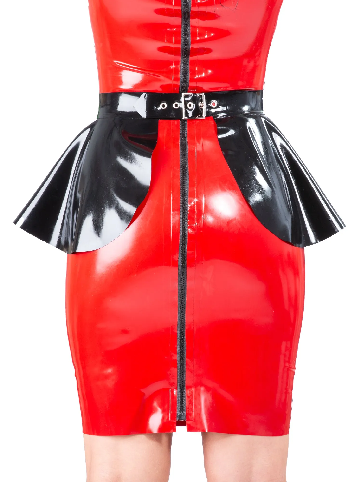 Latex Peplum Overskirt