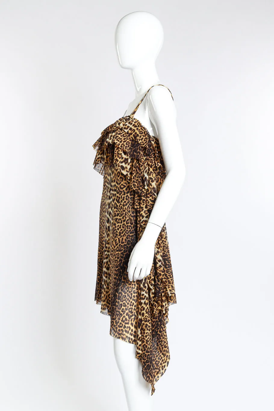 Leopard Print Ruffle Dress