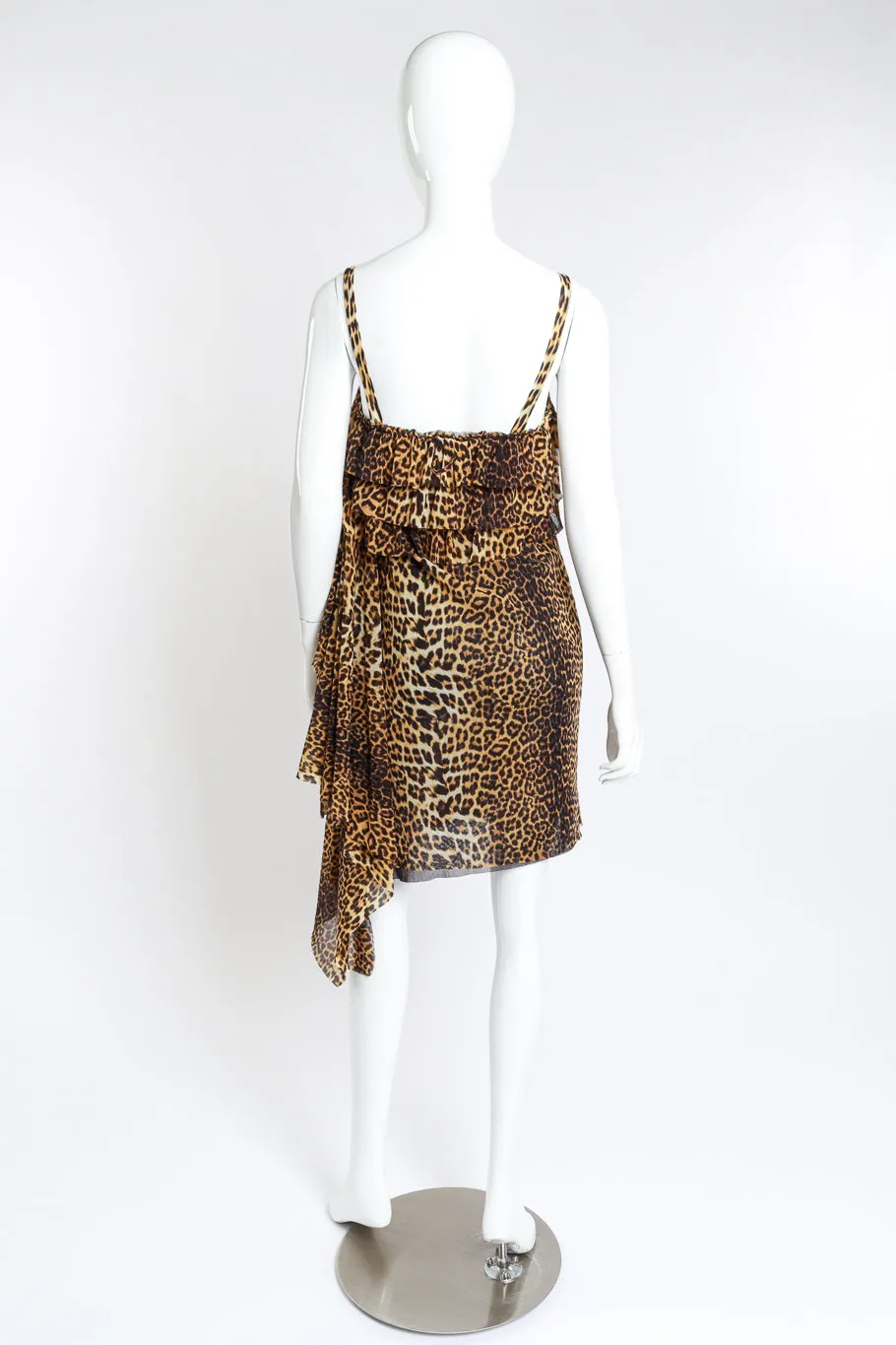 Leopard Print Ruffle Dress