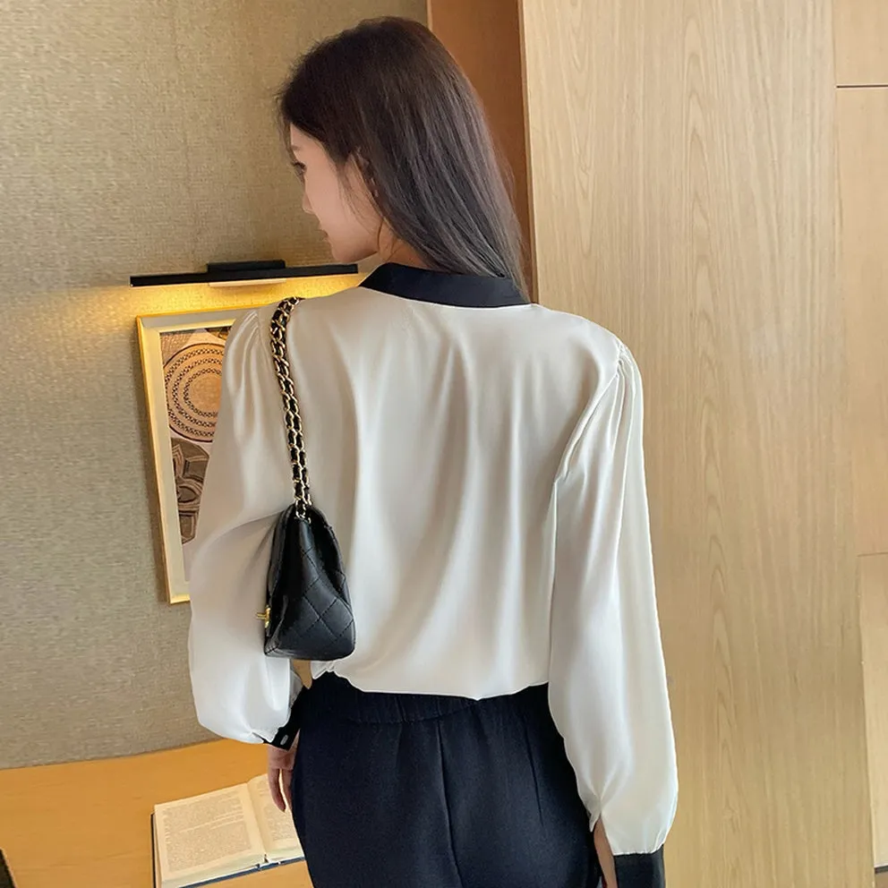 Lightweight and Wrinkle-Resistant Chiffon Blouse for Women