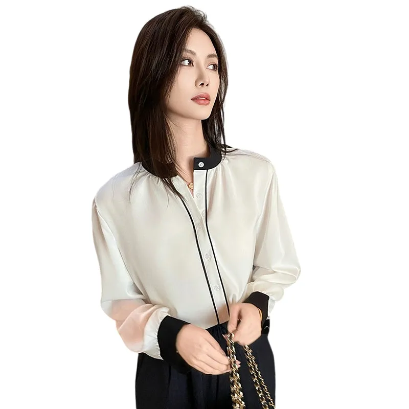 Lightweight and Wrinkle-Resistant Chiffon Blouse for Women
