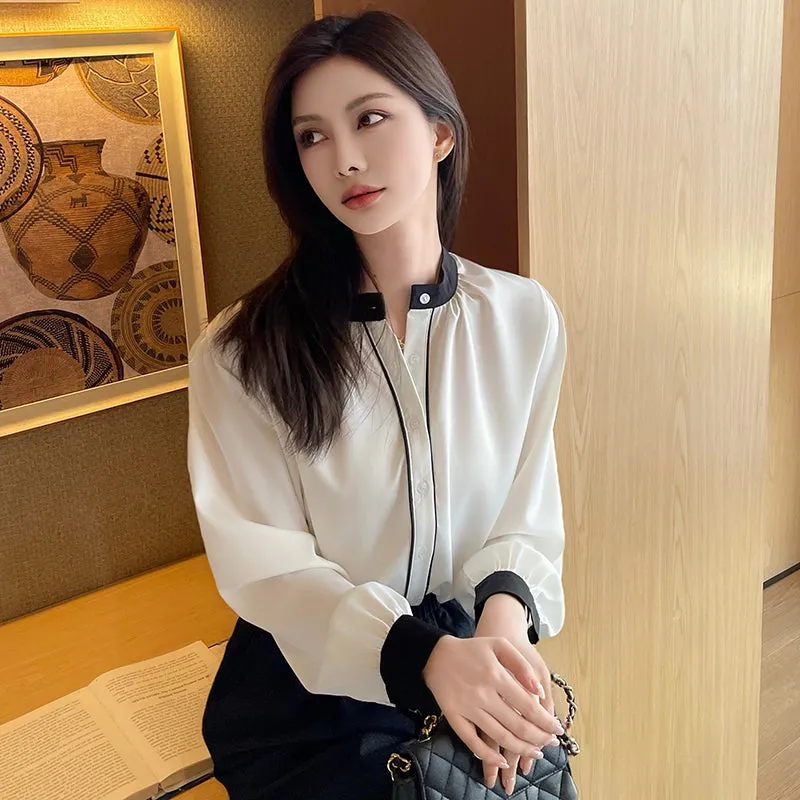 Lightweight and Wrinkle-Resistant Chiffon Blouse for Women