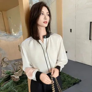 Lightweight and Wrinkle-Resistant Chiffon Blouse for Women