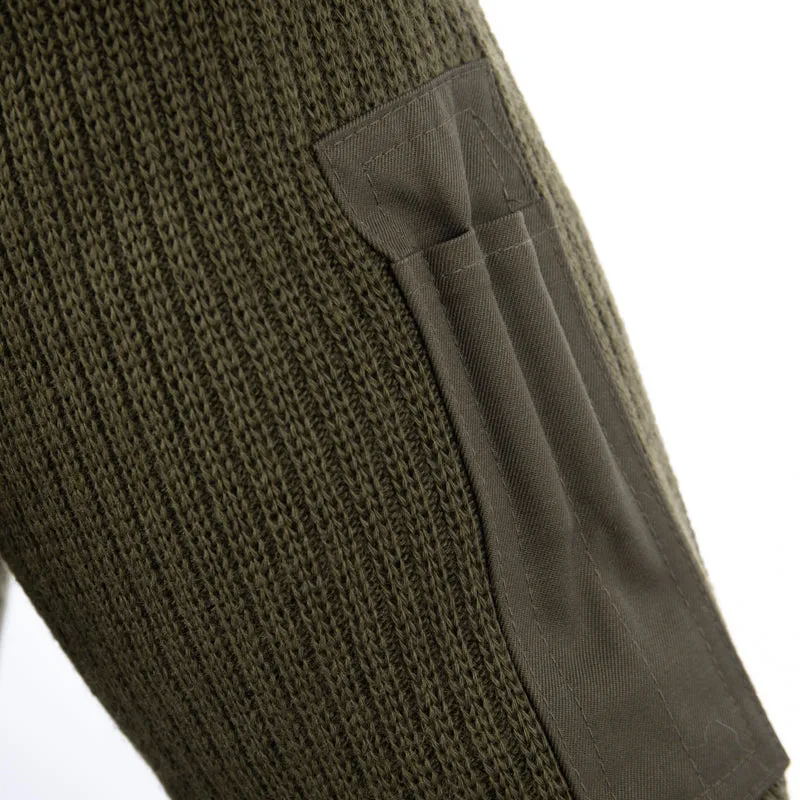 Like New Italian Army V-Neck Wool Pullover