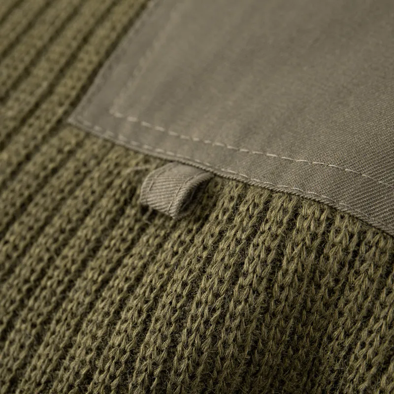 Like New Italian Army V-Neck Wool Pullover