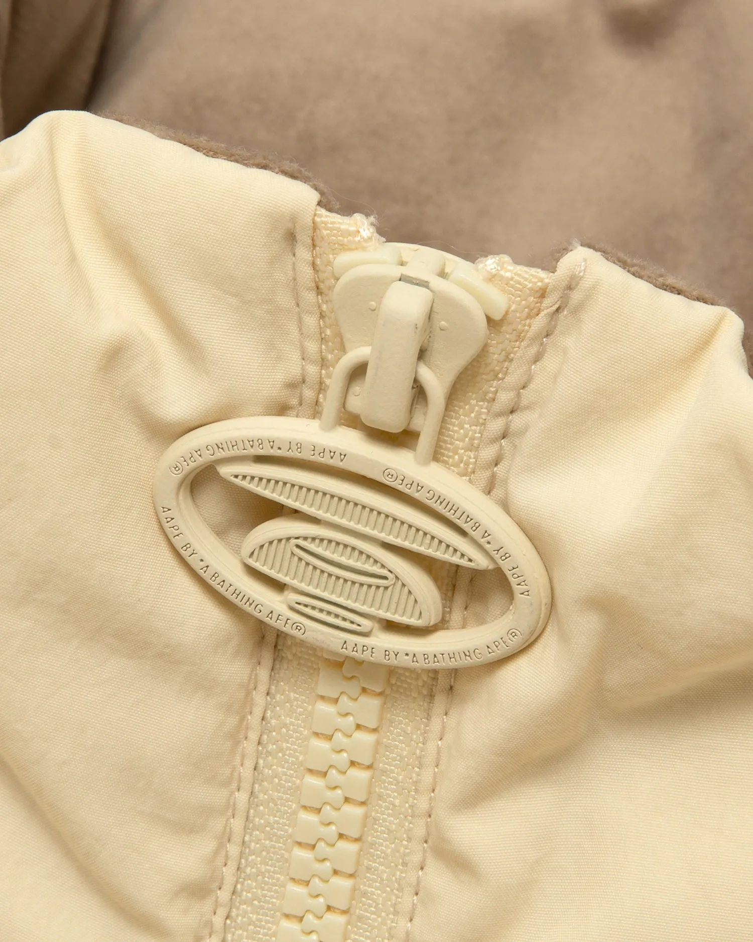 Logo zip-up puffer jacket