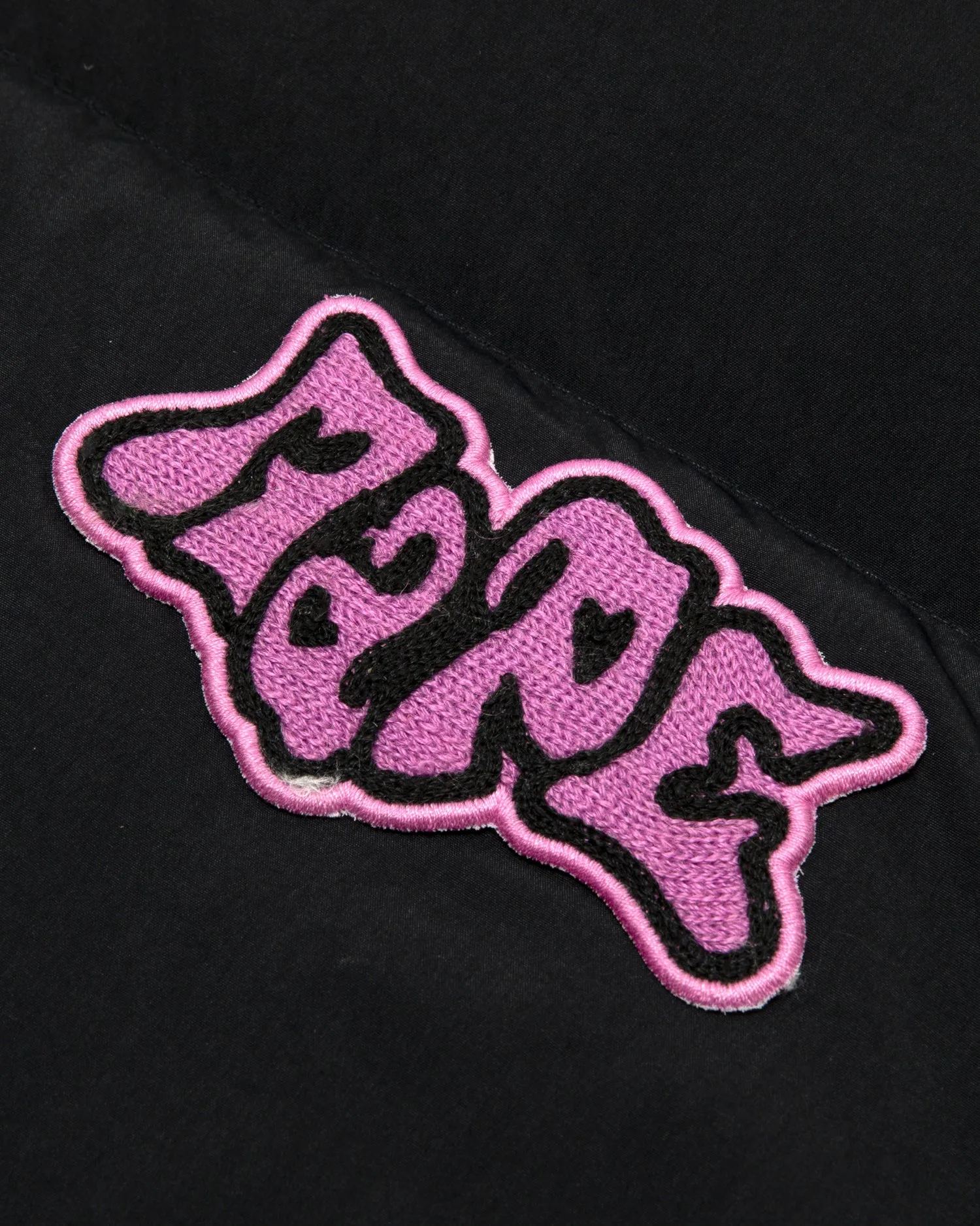 Logo zip-up puffer jacket
