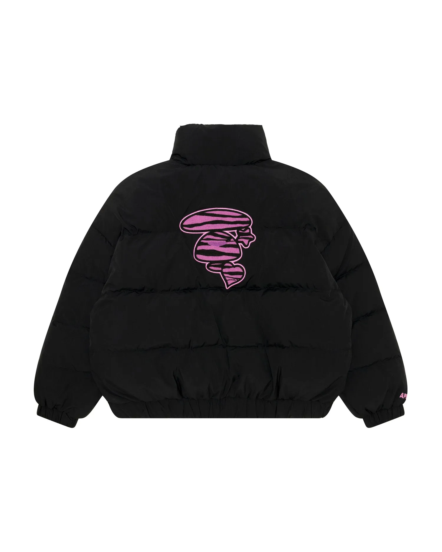 Logo zip-up puffer jacket