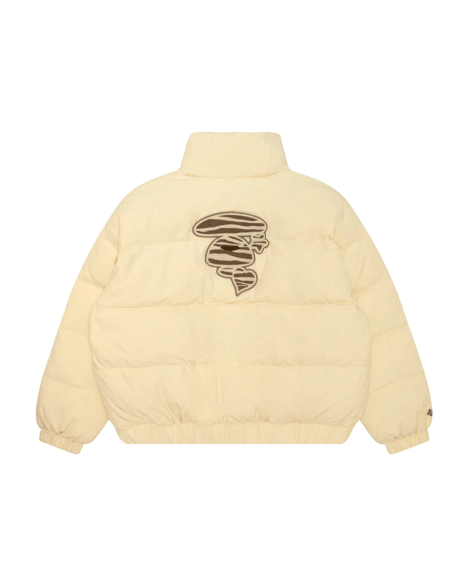 Logo zip-up puffer jacket