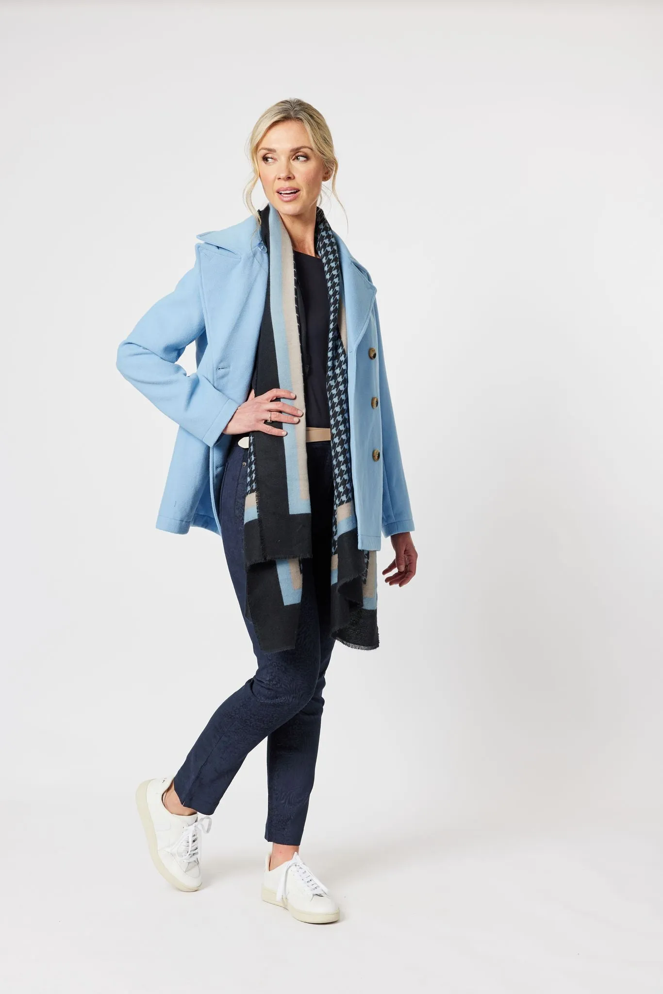 London Melton Coat - Powder