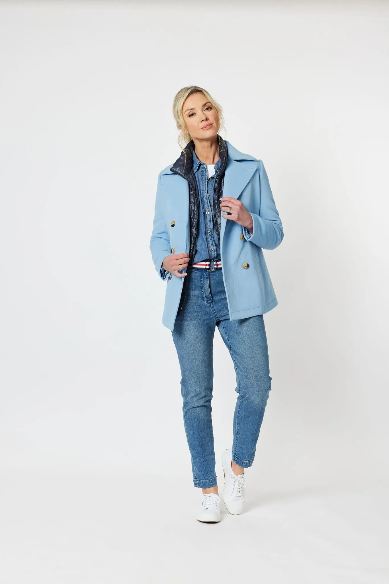 London Melton Coat - Powder