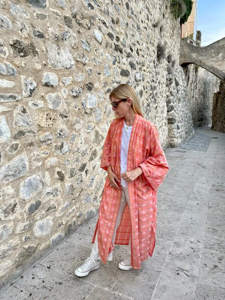 Long Silk Kimono