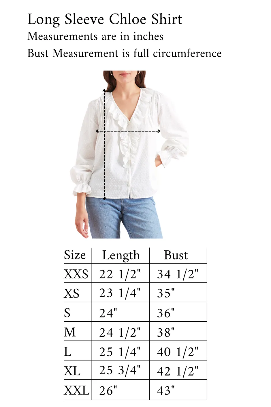 Long Sleeve Chloe Shirt in Black