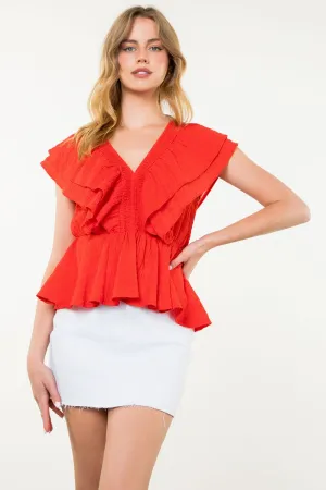 Lottie Top - Coral
