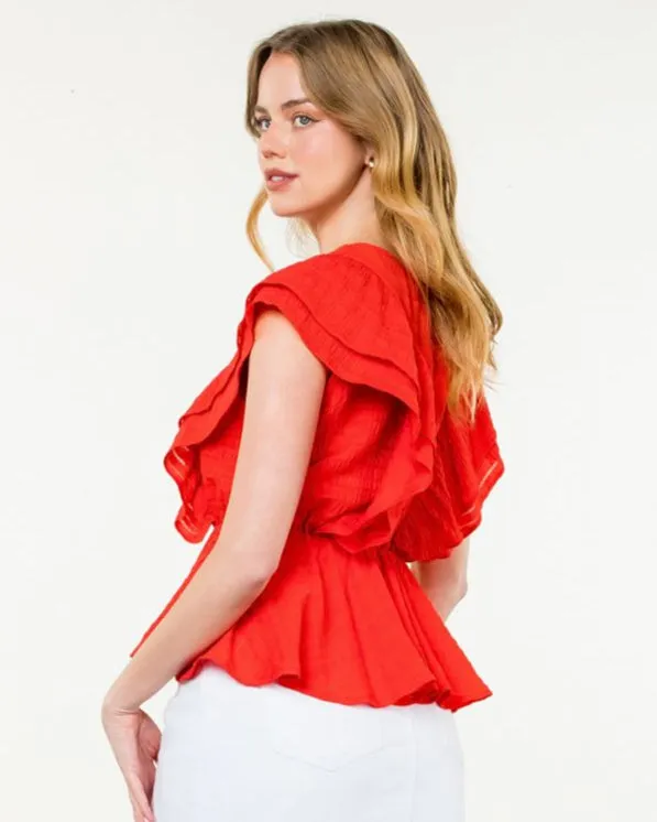 Lottie Top - Coral