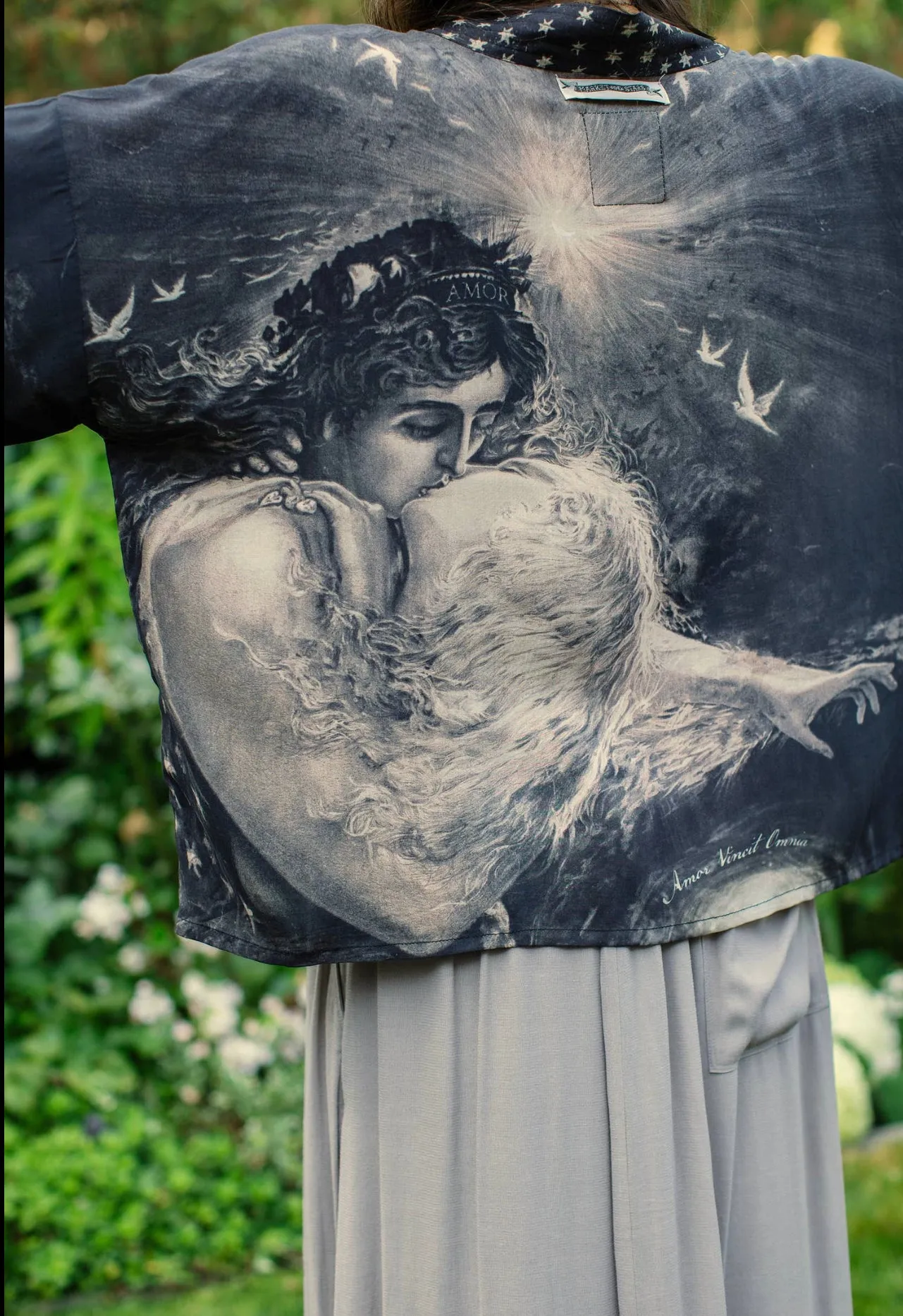 Love Conquers All Cropped Kimono Jacket