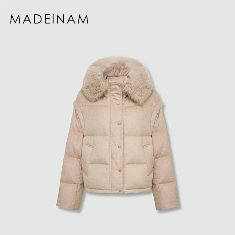 Luxurious Beige Puffer Vest