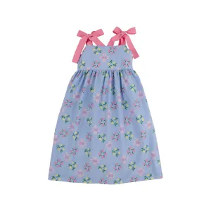Macie Midi Dress - Kennebunkport Quilt with Hamptons Hot Pink