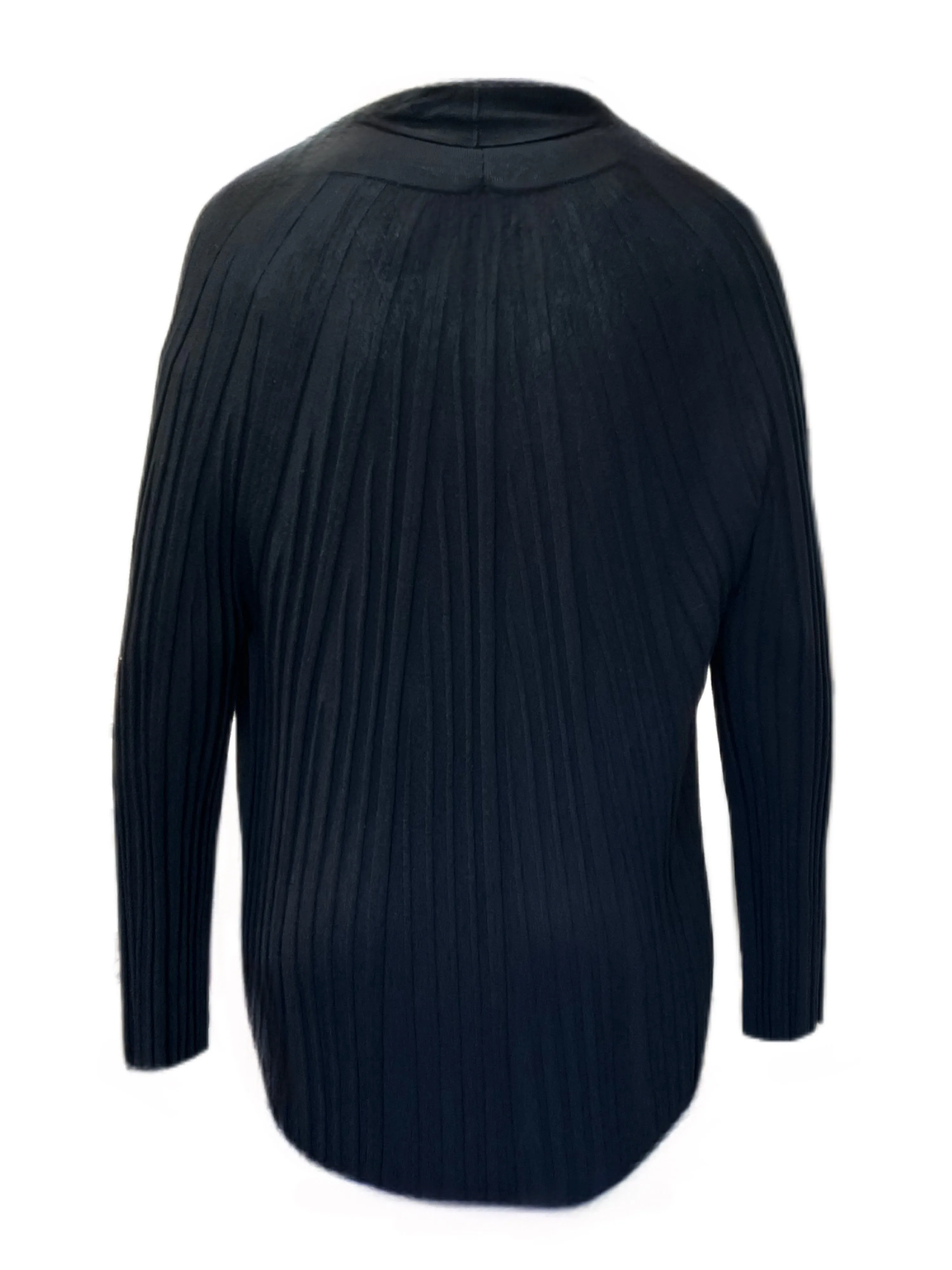 Marina Rinaldi Women's Nero Mammola Knitted Cardigan Size XL NWT