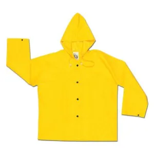 MCR Safety 388JH Dominator Hooded Rain Jackets, Nylon/PVC, Green, 16 in, 3X-Large, 388JHX3