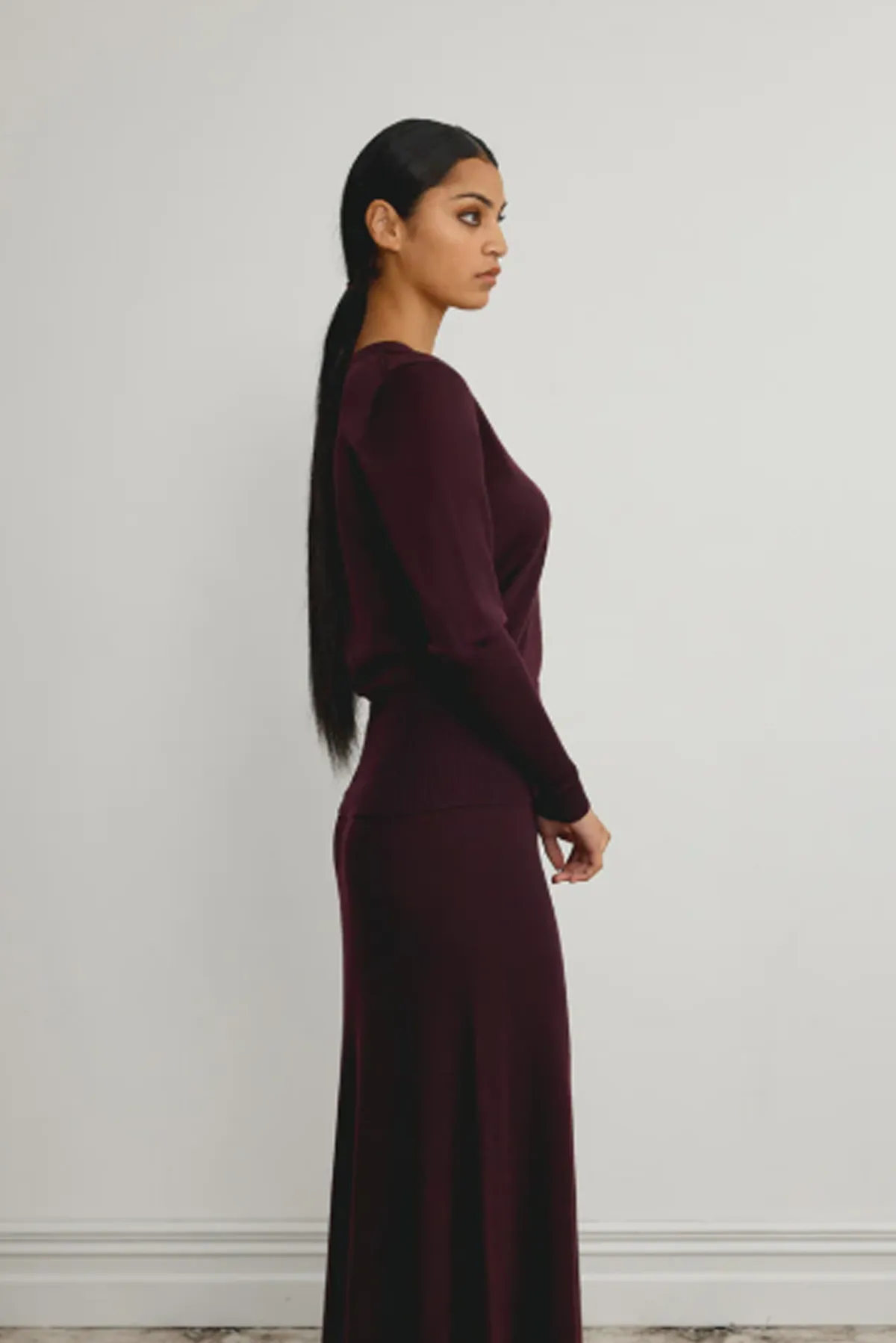 MERINO LONG RIB SWEATER