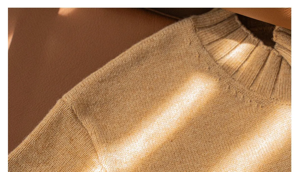 Merino Wool Turtleneck Sweater